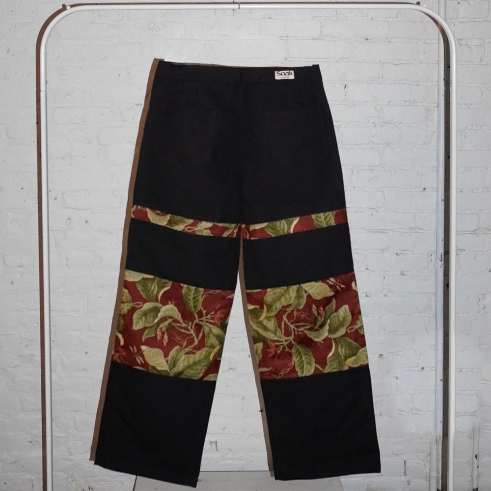 Sundae School Black and Red Cargo Pants with Modern Design